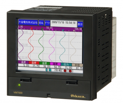 触控面板无纸化记录机VM7000A日本OHKURA大仓